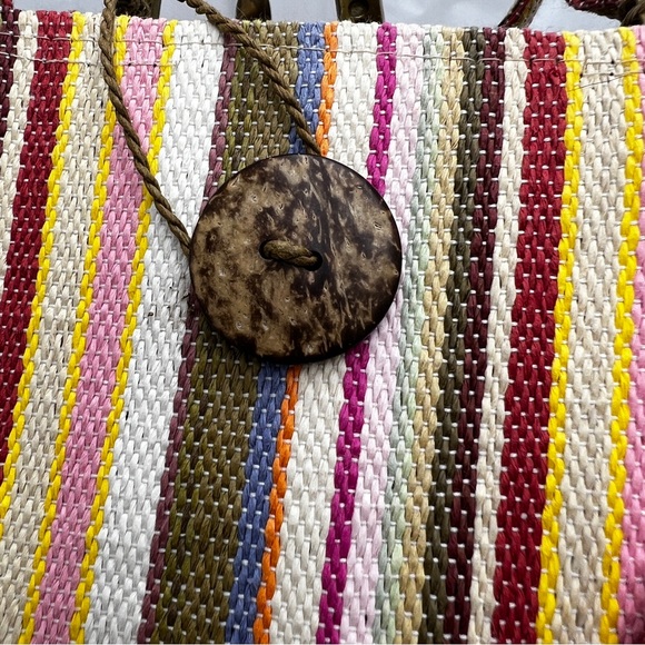 Red fish Designs Multi Stripe Tote Bags - Picture 9 of 13